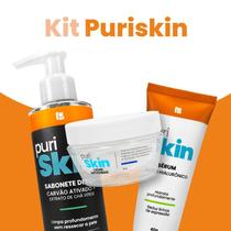 Kit PuriSkin Sérum + Antissinais + Sabonete Detox