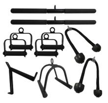 Kit Puxador Academia 10 Peças - Aço Reforçado