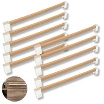 Kit Puxador Alça Filadelfia Bege Claro Elegante Lote Atacado Promocional 320mm P/ Móveis Kit Puxador Alça Filadelfia Bege Claro Elegante Lote Atacado Promocional 320mm P/ Móveis