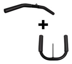 Kit Puxador Curvo 60cm E Puxador U Remada Rei do Fitness Kit Puxador Curvo 60cm E Puxador U Remada Rei do Fitness