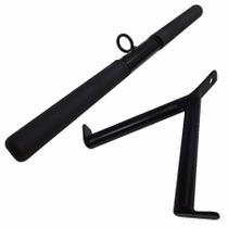 Kit Puxadores Barra Reta Com Giro Pulley 50Cm E Puxador V