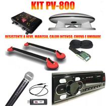 Kit PV800 Caixa Propaganda FSaudio+ Microfone s/fio + Rádio