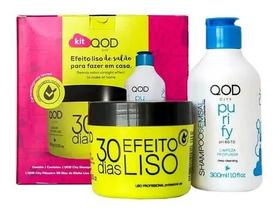 Kit QOD City Shampoo Purify 300ml + Máscara Efeito Liso 300g