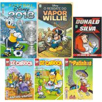 Kit Quadrinhos Disney Editora Abril Mickey Zé Carioca Pato Donald Tio Patinhas