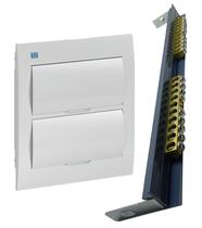 Kit quadro 24 disj emb + barramento terra e neutro 24 disj Kit quadro 24 disj emb + barramento terra e neutro 24 disj