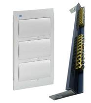 Kit quadro+ barramento distribuição embuti br 36 disjun weg