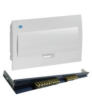 Kit quadro+ barramento distribuição embutir br18 disjun weg Kit quadro+ barramento distribuição embutir br18 disjun weg