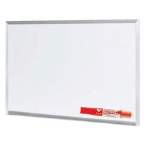 Kit Quadro Branco 60x40 com Moldura em Alumínio e Pincel Pilot Board Master Vermelho - WMill