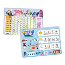 Kit Quadro De Tarefas + Quadro De Rotina Tema Divertidamente