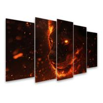 Kit Quadro Decorativo Animais Para Sala de Estar 108x60cm A67 - Pallazio