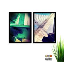 Kit Quadro Decorativo Arquitetura Moderno 2 peças de 40x60