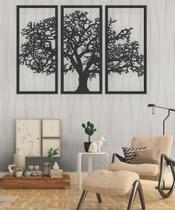 Kit Quadro Decorativo Árvore da Vida em MDF 3mm - Conjunto de 3 Quadros Kit Quadro Decorativo Árvore da Vida em MDF 3mm - Conjunto de 3 Quadros