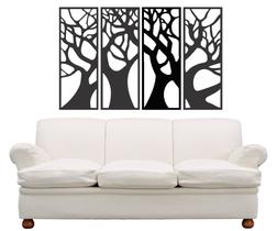 Kit Quadro Decorativo Árvore Da Vida Mdf Exclusivo vazado sala quarto casa apartamento