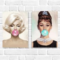 Kit Quadro Decorativo Audrey Marilyn