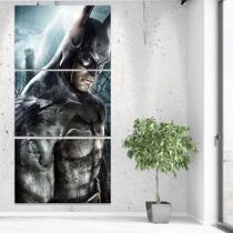 Kit Quadro Decorativo Batman 60x120 Mosaico Herói Quarto