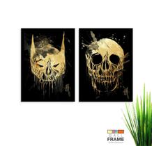 Kit Quadro Decorativo Face Morte Moderno 2 peças de 40x60