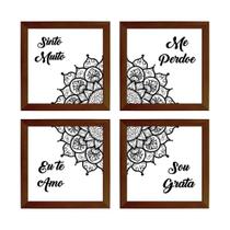 Kit Quadro Decorativo ho'oponopono mantra frase meditação Kit Quadro Decorativo ho'oponopono mantra frase meditação