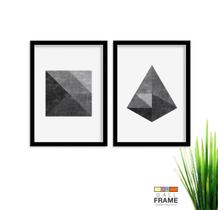Kit Quadro Decorativo Lapidado Moderno 2 peças de 40x60 Kit Quadro Decorativo Lapidado Moderno 2 peças de 40x60