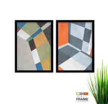 Kit Quadro Decorativo Moderno 2 peças de 40x60 com Moldura