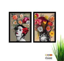 Kit Quadro Decorativo Moderno 2 peças de 40x60 com Moldura
