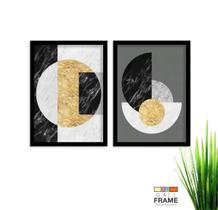 Kit Quadro Decorativo Moderno 2 peças de 40x60 com Moldura Kit Quadro Decorativo Moderno 2 peças de 40x60 com Moldura