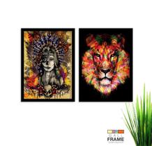 Kit Quadro Decorativo Moderno 2 peças de 40x60 com Moldura Kit Quadro Decorativo Moderno 2 peças de 40x60 com Moldura