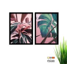 Kit Quadro Decorativo Moderno 2 peças de 40x60 com Moldura