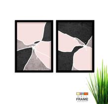 Kit Quadro Decorativo Moderno 2 peças de 40x60 com Moldura