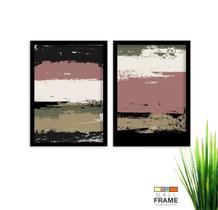 Kit Quadro Decorativo Moderno 2 peças de 40x60 com Moldura