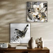 Kit Quadro Decorativo Natureza em Movimento 72x72cm com Moldura