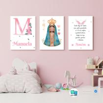 Kit quadro decorativo Santo Anjo do senhor 20X28