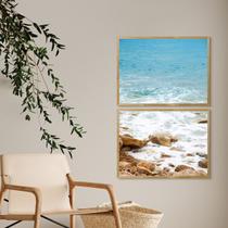 Kit Quadro Decorativo Sea Moldura Mel