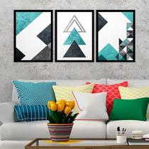 Kit Quadro Decorativo Triângulos Beautiful Kit Quadro Decorativo Triângulos Beautiful