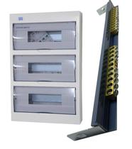 Kit quadro distribuição emb 36 disjun fumê weg + barramento Kit quadro distribuição emb 36 disjun fumê weg + barramento