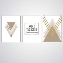 Kit Quadro Mdf Nada É Tão Nosso Quanto Os Nossos Sonhos