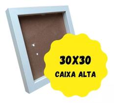 Kit Quadro Porta Retrato 30x30 Moldura Caixa Alta 6 Unidades
