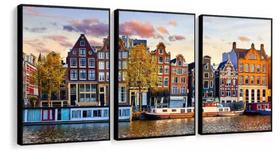 kit quadros Amsterdam Holanda "