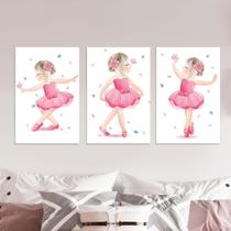 Kit quadros bailarinas dançando Kit quadros bailarinas dançando