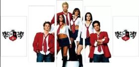 Kit Quadros Decoração 5 pçs rebelde novela banda musical "