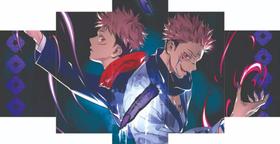 Kit Quadros Decoração Anime Jujutsu Kaisen Quadro Yugi Itadori Sukuna" Kit Quadros Decoração Anime Jujutsu Kaisen Quadro Yugi Itadori Sukuna"
