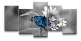 Kit Quadros Decoração Borboleta E Girassol"