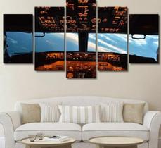 Kit Quadros Decoração Cabine Avião Piloto Aeronave Profissões" Kit Quadros Decoração Cabine Avião Piloto Aeronave Profissões"