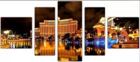 Kit Quadros Decoração Cidade Las Vega" Kit Quadros Decoração Cidade Las Vega"