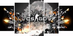 Kit Quadros Decoração Counter Striker Cs Go"