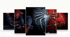 Kit Quadros Decoração Homem Aranha Dividido "