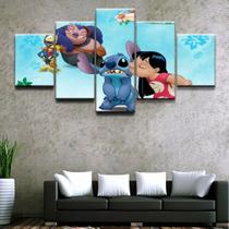 Kit Quadros Decoração Infantil Lilo & Stitch"