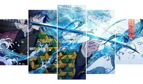 Kit Quadros Decoração Kimetsu No Yaiba Tomioka Giyuu" Kit Quadros Decoração Kimetsu No Yaiba Tomioka Giyuu"