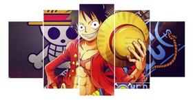 Kit Quadros Decoração Luffy One Piece Anime "