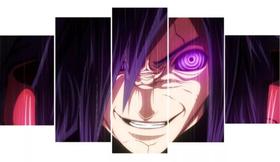 Kit Quadros Decoração Madara Uchiha Rinnegan Anime" Kit Quadros Decoração Madara Uchiha Rinnegan Anime"
