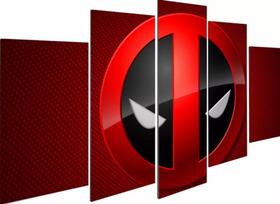 Kit Quadros Decoração Mosaico Filme Deadpool " Kit Quadros Decoração Mosaico Filme Deadpool "